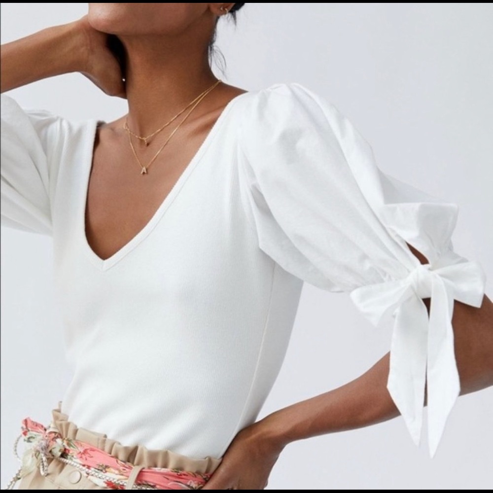 Anthropologie I Maeve Puff Sleeved Top